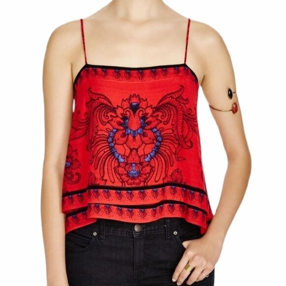 FREE PEOPLE Scarf Print Tank Size XSMALL - Picture 9 of 14